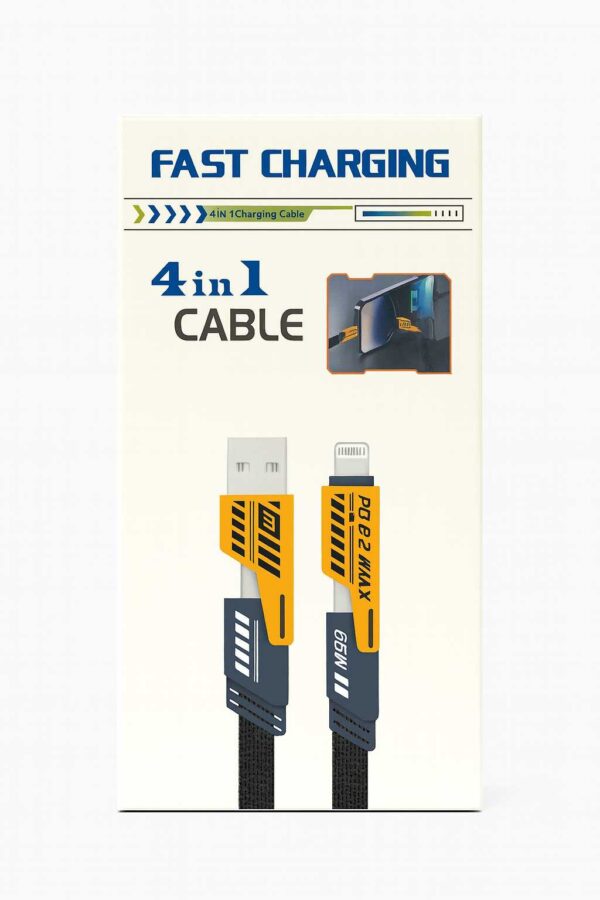 "3 in 1 multi charging cable with Type-C, Micro USB and Lightning connectors" "Fast charging 3 in 1 USB cable for Android and iPhone" "Durable nylon braided 3 in 1 charging cable"