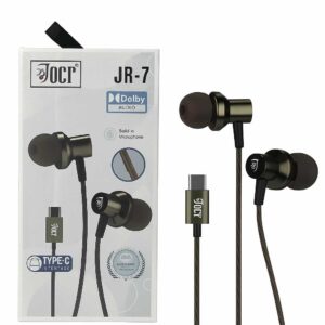 "Type-C wired earphones with mic for smartphones" "USB Type-C earphones with high bass and clear sound" "Comfortable in-ear Type-C wired earphones for daily use"
