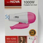 "Nova NV-1290 1000W hair dryer for women" "Nova foldable lightweight hair dryer 1000W" "Nova NV-1290 professional styling hair dryer"