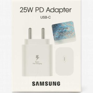 "25W fast charging adaptor with USB-C port" "Super fast 25W power adapter for Android and iPhone" "Durable 25W charger adaptor for smartphones and tablets"