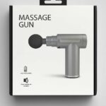 "Portable deep tissue massage gun for muscle recovery" "Rechargeable massage gun for pain relief and relaxation" "Handheld massage gun for athletes and fitness enthusiasts"
