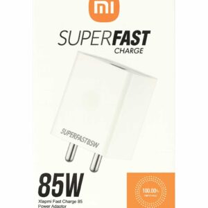 "85W super fast charger with cable for Android phones" "Quick charging 85W adaptor with cable included" "85W fast charging mobile charger with wire"